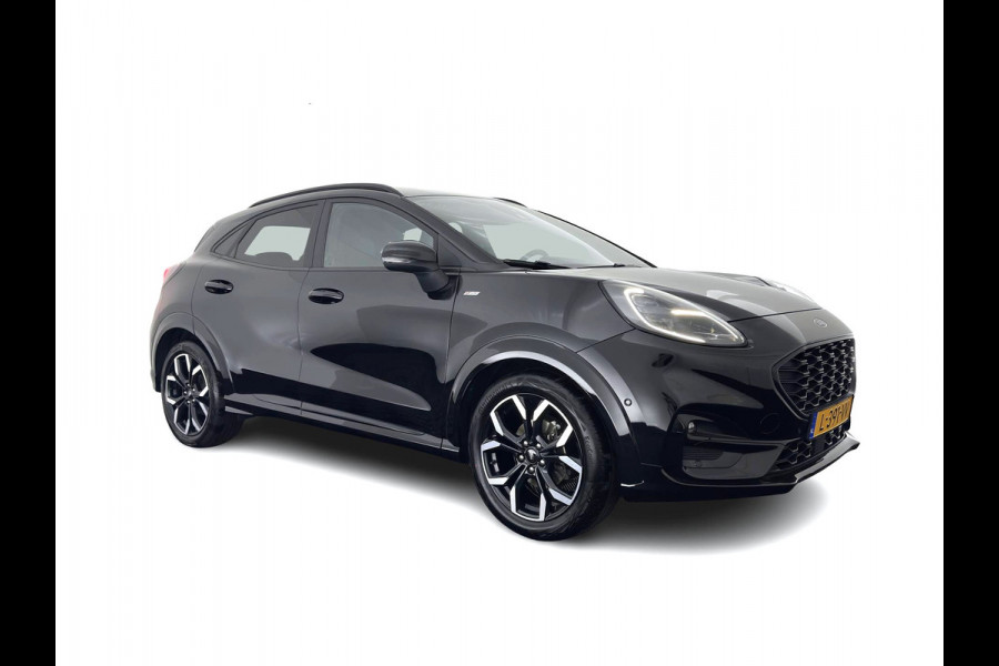 Ford Puma 1.0 EcoBoost Hybrid ST-Line X (INCL-BTW) *LEATHER-FABRIC | ADAPTIVE-CRUISE | FULL-LED | BANG&OLUSEN |  BLIND-SPOT | CAMERA | HEATED-SPORTSEATS | DIGI-COCKPIT | NAVI-FULLMAP | PRIVACY-GLASS | AMBIENT-LIGHT | TOWBAR | 18''A