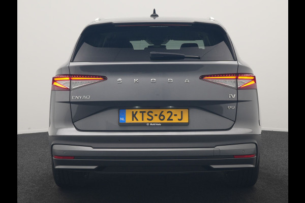 Škoda ENYAQ iV 80 Business Edition Plus 204pk Dealer O.H. | Adaptive Cruise | Head Up | Camera | Alcantara Sportstoelen Memory & Verwarmd | Warmtepomp | Keyless | Blis | Crystal LED | Stuur Verwarmd | Sfeerverlichting | Apple Carplay | Navigatie |