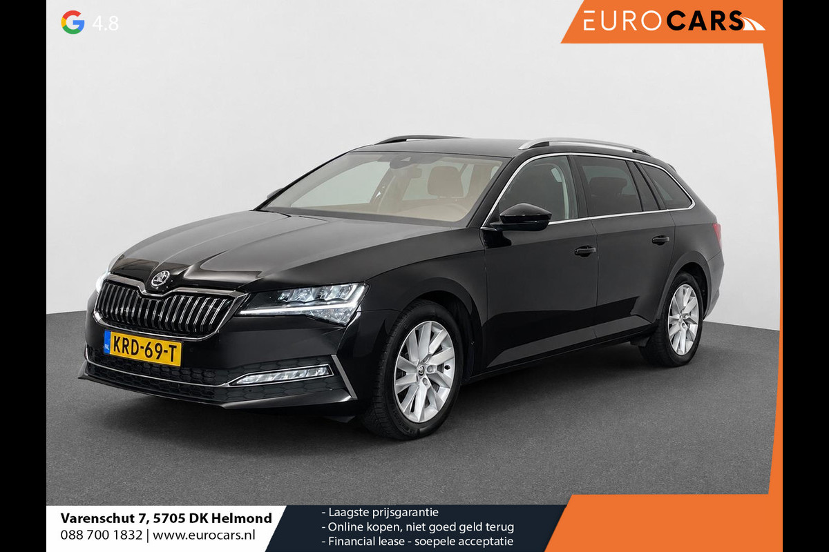 Škoda Superb Combi 1.4 TSI DSG Aut. iV Business Edition Plus SoH 92% Trekhaak Camera Navi Carplay DCC Stoelverwarming Verwarmbare Voorruit Cruise Control Full LED PDC VA