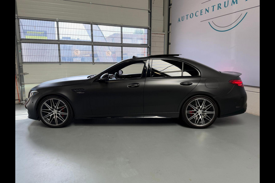 Mercedes-Benz C-Klasse AMG 63 S E Performance, panoramadak, 680PK, Head-up, Burmester, Sfeerverlichting, Track-pace