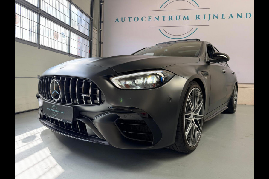 Mercedes-Benz C-Klasse AMG 63 S E Performance, panoramadak, 680PK, Head-up, Burmester, Sfeerverlichting, Track-pace