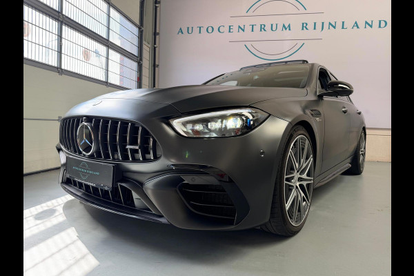 Mercedes-Benz C-Klasse AMG 63 S E Performance, panoramadak, 680PK, Head-up, Burmester, Sfeerverlichting, Track-pace