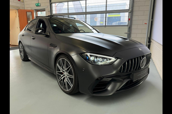 Mercedes-Benz C-Klasse AMG 63 S E Performance, panoramadak, 680PK, Head-up, Burmester, Sfeerverlichting, Track-pace