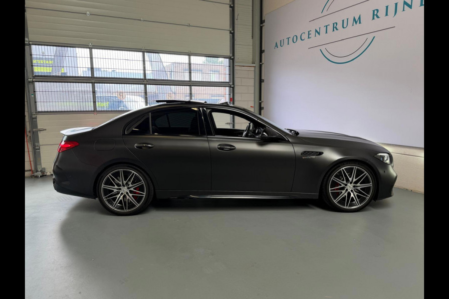 Mercedes-Benz C-Klasse AMG 63 S E Performance, panoramadak, 680PK, Head-up, Burmester, Sfeerverlichting, Track-pace