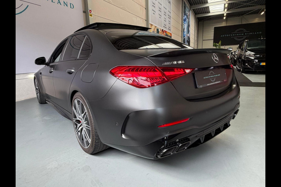 Mercedes-Benz C-Klasse AMG 63 S E Performance, panoramadak, 680PK, Head-up, Burmester, Sfeerverlichting, Track-pace