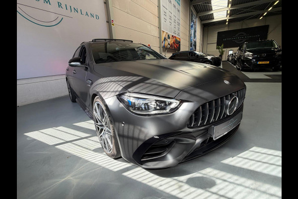 Mercedes-Benz C-Klasse AMG 63 S E Performance, panoramadak, 680PK, Head-up, Burmester, Sfeerverlichting, Track-pace