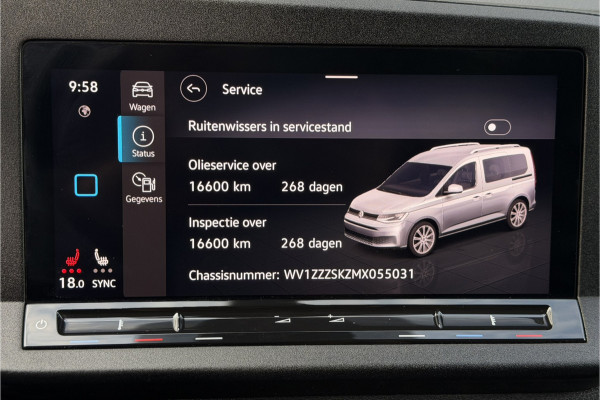 Volkswagen Caddy Cargo 1.5 TSI BPM VRIJ | 2x Schuifdeur | Virtual Dash | Leder | Groot Scherm | Camera | Standkachel