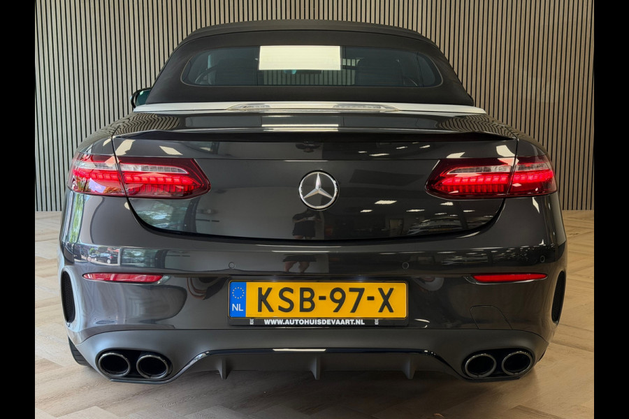 Mercedes-Benz E-Klasse Cabrio AMG 53 4MATIC CAMERA 360 MEMORY-SEATS SFEERVERLICHTING NAVIGATIE STOELVERWARMING & VENTILATIE CRUISE