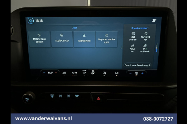 Ford Transit Custom 2.0 TDCI 136pk L2H1 Euro6 Airco | Camera | Apple Carplay | LED | Cruisecontrol | Leder Android Auto, Verwarmde voorruit, Parkeersensoren, Bijrijdersbank