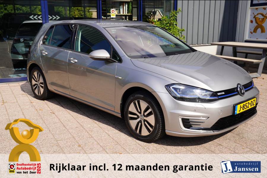 Volkswagen e-Golf E-DITION|Prijs rijklaar incl 12 mnd garantie|Warmtepomp Camera Navi Blindspot Stoelverwarming