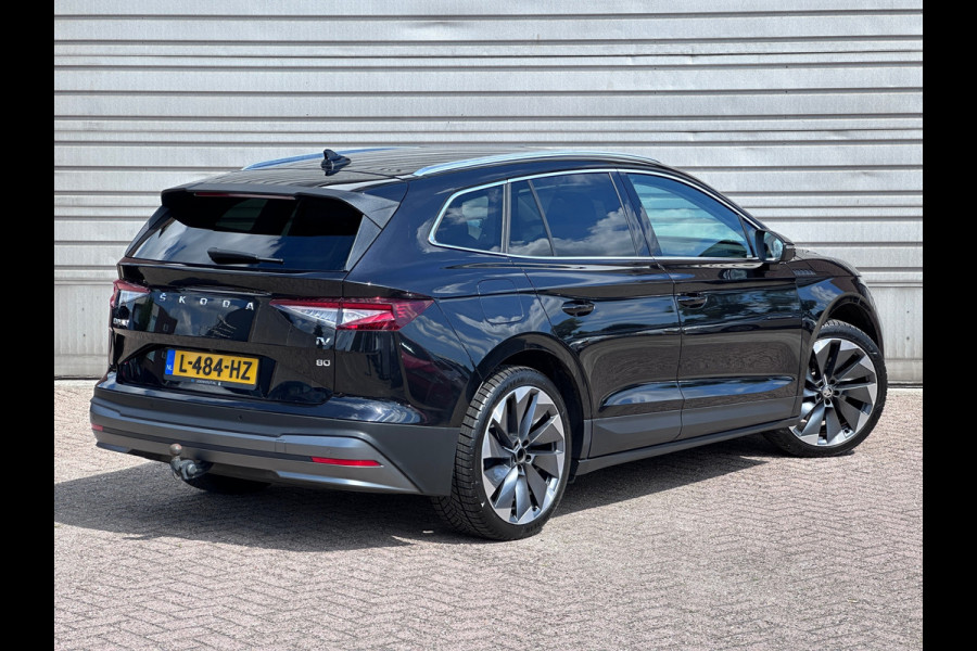 Škoda ENYAQ iV 80 First Edition|Leder|Trekhaak|21"|Travel Assist|ACC|Camera
