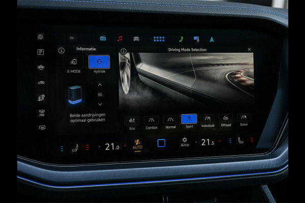 Volkswagen Touareg 3.0 TSi eHybrid 4MOTION R | 462PK | Panoramadak | SOH 95% | Night Vision | Massage + Ventilatie | HUD | Dynaudio | Luchtvering | Adaptive Cruise | Ambiance Interieur | Keyless Entry | Stoelverwarming V+A | Stuurverwarming | Trekhaak |