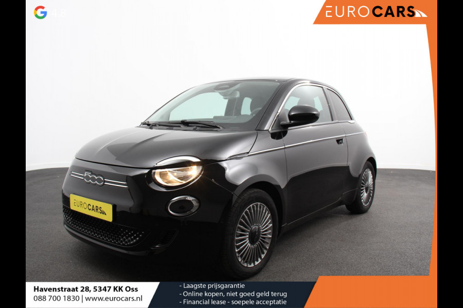 Fiat 500E Icon 42 kWh Navigatie Apple CarPlay Android Auto Camera Parkeerhulp Adaptive Cruise Control Stoelverwarming Climate Control Lichtmetalen velgen