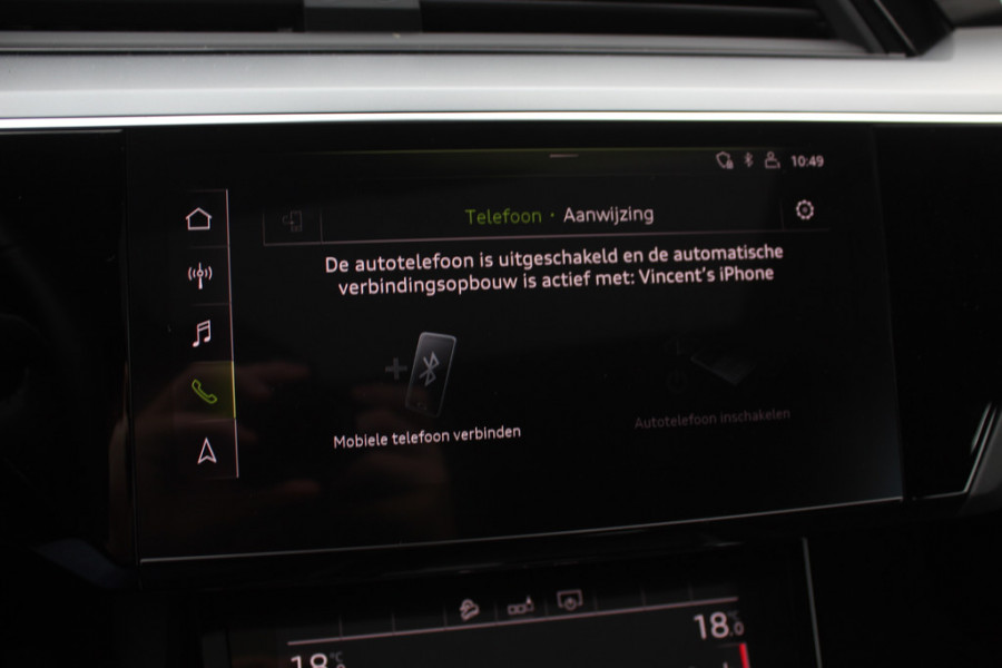 Audi e-tron e-tron 50 quattro Launch edition plus 71 kWh / SoH 90,2% / Panoramadak / Camera / Leder / 20'' / Luchtvering / Parkeerhulp V+A / ACC / Navigatie / Stoelverwarming