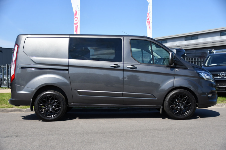 Ford Transit Custom 300 2.0 TDCI L1H1 Limited DC PB Edition Camera, Cruise, Carplay, LED, Leder, 2 x Schuifdeur, Stoelverwarming, Sensoren, Automaat, Uniek!