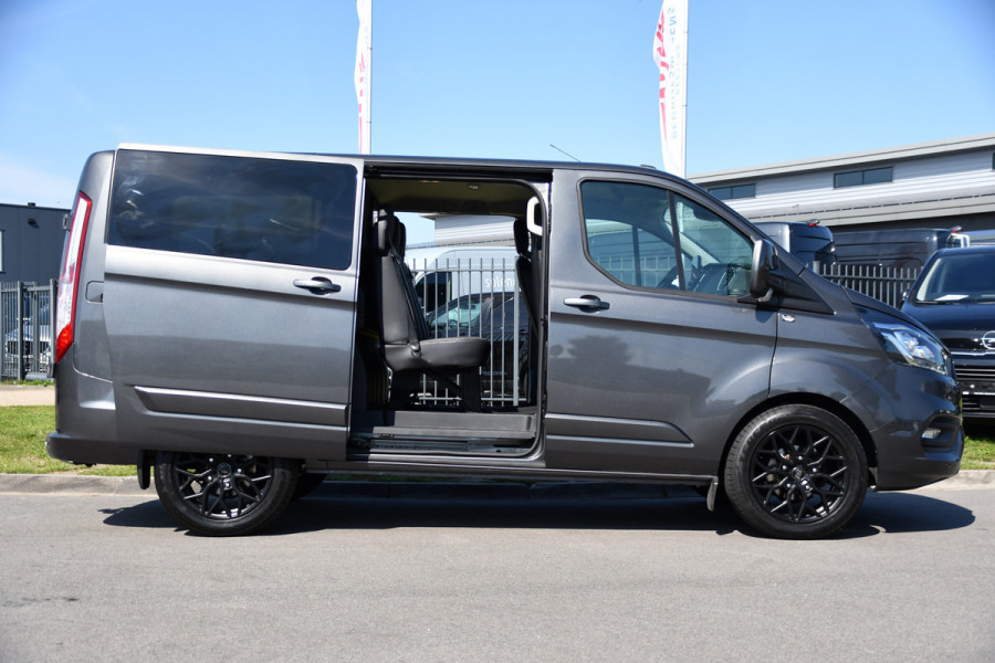 Ford Transit Custom 300 2.0 TDCI L1H1 Limited DC PB Edition Camera, Cruise, Carplay, LED, Leder, 2 x Schuifdeur, Stoelverwarming, Sensoren, Automaat, Uniek!