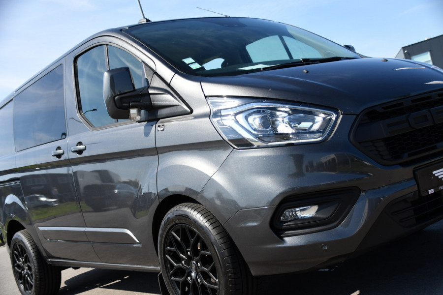 Ford Transit Custom 300 2.0 TDCI L1H1 Limited DC PB Edition Camera, Cruise, Carplay, LED, Leder, 2 x Schuifdeur, Stoelverwarming, Sensoren, Automaat, Uniek!