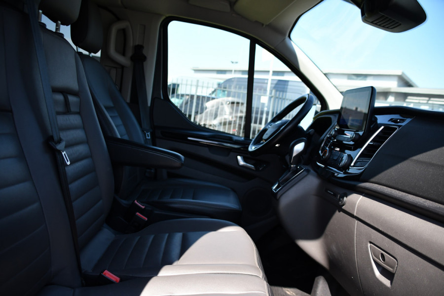 Ford Transit Custom 300 2.0 TDCI L1H1 Limited DC PB Edition Camera, Cruise, Carplay, LED, Leder, 2 x Schuifdeur, Stoelverwarming, Sensoren, Automaat, Uniek!