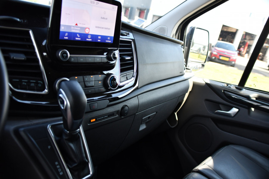 Ford Transit Custom 300 2.0 TDCI L1H1 Limited DC PB Edition Camera, Cruise, Carplay, LED, Leder, 2 x Schuifdeur, Stoelverwarming, Sensoren, Automaat, Uniek!