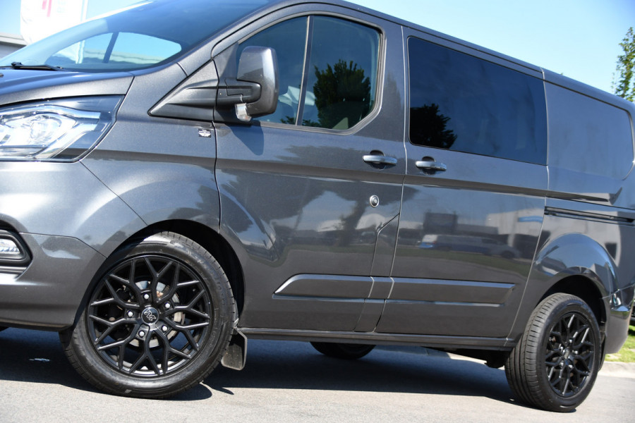 Ford Transit Custom 300 2.0 TDCI L1H1 Limited DC PB Edition Camera, Cruise, Carplay, LED, Leder, 2 x Schuifdeur, Stoelverwarming, Sensoren, Automaat, Uniek!