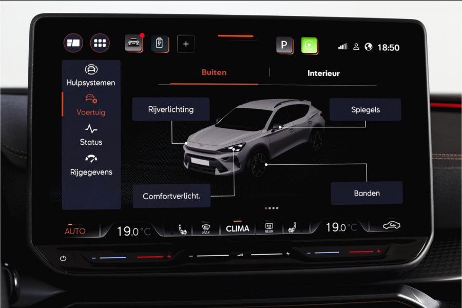 CUPRA Formentor 1.5 TSI e-Hybrid 272 PK VZ Performance | S/K-Panodak | Dig. Cockpit | Adapt. Cruise | Stoel-+Stuurverw. | PDC | 360 Camera | NAV + App. Connect | ECC | Elek. Klep | LM 19" | 7134
