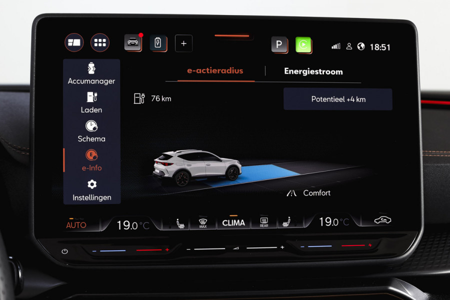 CUPRA Formentor 1.5 TSI e-Hybrid 272 PK VZ Performance | S/K-Panodak | Dig. Cockpit | Adapt. Cruise | Stoel-+Stuurverw. | PDC | 360 Camera | NAV + App. Connect | ECC | Elek. Klep | LM 19" | 7134