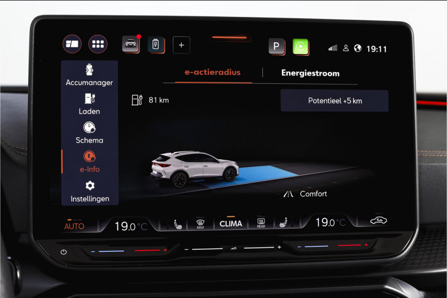 CUPRA Formentor 1.5 TSI e-Hybrid 272 PK VZ Extreme | S/k-Panodak | Dig. Cockpit | Adapt. Cruise | Stoel-+ Stuurverw. PDC | 360 Camera | NAV + App. Connect | ECC | Elek. Klep | LM 19" | 0661