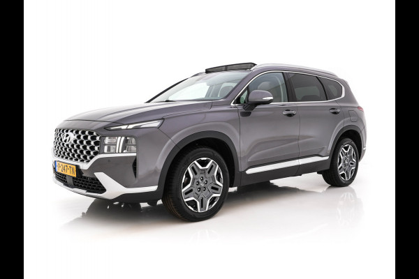 Hyundai Santa Fe 1.6 T-GDI Comfort Smart Sky AWD [ 7-Pers. ] {SoH-100%} (Plug-In) (INCL-BTW) *PANO | LEATHER | FULL-LED | ADAPTIVE-CRUISE | BLINDSPOT | MEMORY-PACK | DIGI-COCKPIT | SHIFTPADDLES | PRIVACYGLASS | NAVI-FULLMAP | KEYLESS | TOWBAR | CARBON | 19''ALU*