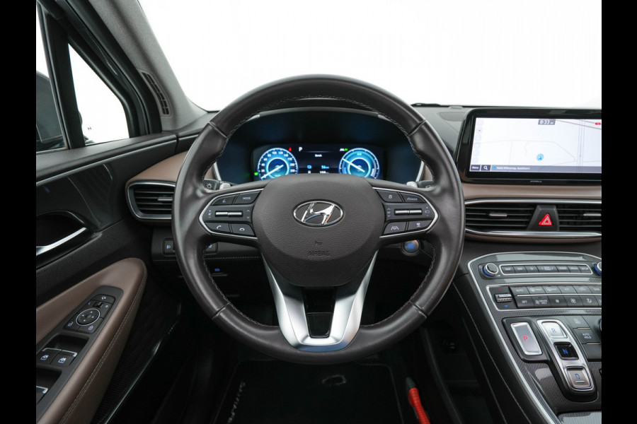 Hyundai Santa Fe 1.6 T-GDI Comfort Smart Sky AWD [ 7-Pers. ] {SoH-100%} (Plug-In) (INCL-BTW) *PANO | LEATHER | FULL-LED | ADAPTIVE-CRUISE | BLINDSPOT | MEMORY-PACK | DIGI-COCKPIT | SHIFTPADDLES | PRIVACYGLASS | NAVI-FULLMAP | KEYLESS | TOWBAR | CARBON | 19''ALU*