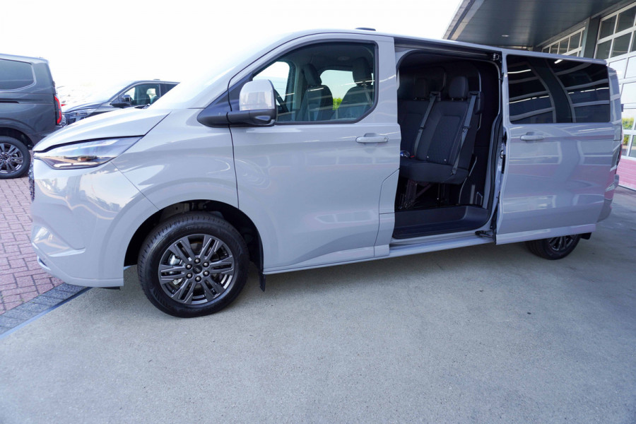 Ford E-Transit Cust. 320 L2H1 Limited 71 kWh 160KW/218PK Dubbelcab. Automaat nr. V086 | Airco | Adap.Cruise | Navi | 360 Camera | Schuifdeur L+R