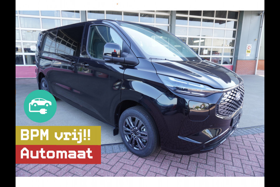 Ford E-Transit Cust. 320 L2H1 Limited 71 kWh 160KW/218PK Dubbelcab. Automaat nr. V087 | Airco | Adap.Cruise | Navi | 360 Camera | Schuifdeur L+R