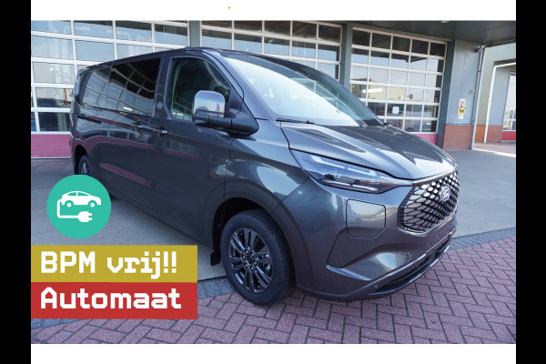 Ford E-Transit Cust. 320 L2H1 Limited 71 kWh 160KW/ 218pk Dubbelcab. Automaat nr. V085 | Airco | Adap.Cruise | Navi | 360 Camera | Schuifdeur L+R