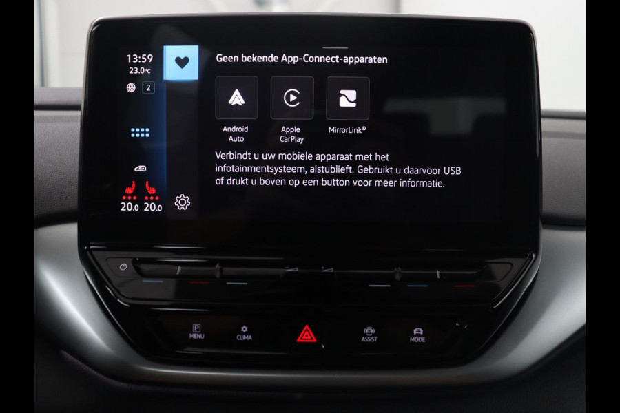 Volkswagen ID.4 Pro 77 kWh | SOH 95,4% | Adaptive cruise | Lane assist | Stuur/stoelverwarming | Climate control | Sfeerverlichting | Carplay | Park assist | 20" velgen