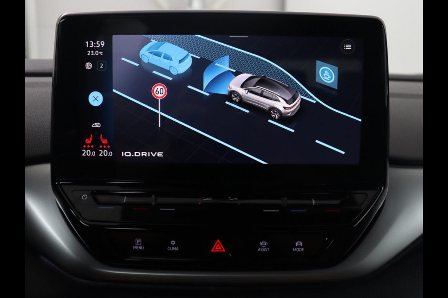 Volkswagen ID.4 Pro 77 kWh | SOH 95,4% | Adaptive cruise | Lane assist | Stuur/stoelverwarming | Climate control | Sfeerverlichting | Carplay | Park assist | 20" velgen