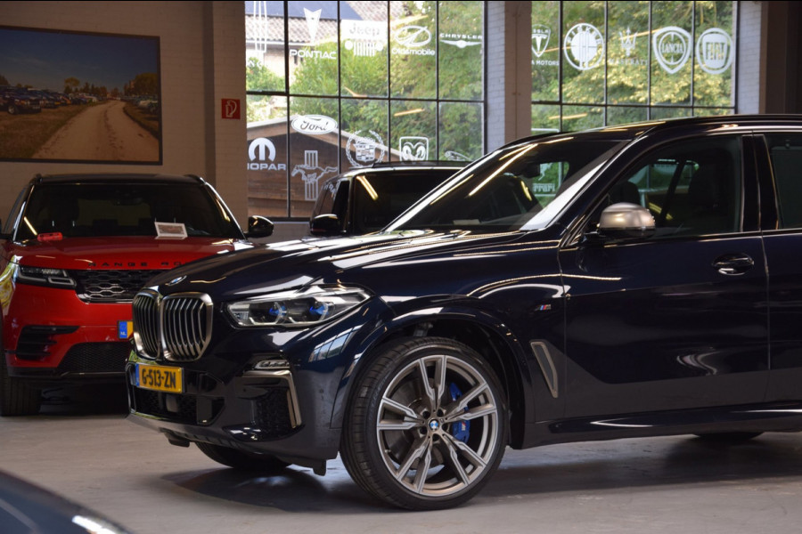 BMW X5 M50i V8 High Executive Navi|Leder|Dealer onderhouden|Massage|Swarovski|Sky-Lounge|531pk!!|ACC|Org.NL