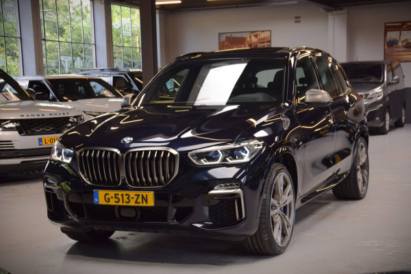 BMW X5 M50i V8 High Executive Navi|Leder|Dealer onderhouden|Massage|Swarovski|Sky-Lounge|531pk!!|ACC|Org.NL