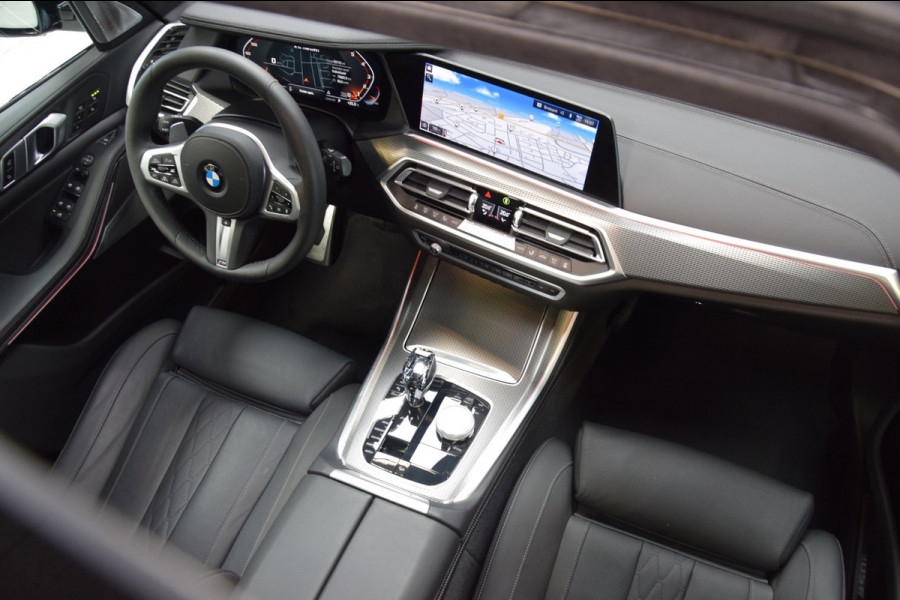BMW X5 M50i V8 High Executive Navi|Leder|Dealer onderhouden|Massage|Swarovski|Sky-Lounge|531pk!!|ACC|Org.NL
