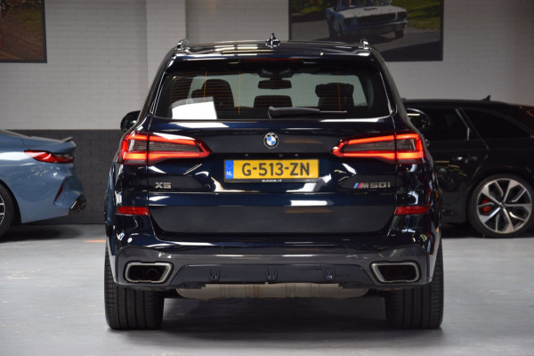 BMW X5 M50i V8 High Executive Navi|Leder|Dealer onderhouden|Massage|Swarovski|Sky-Lounge|531pk!!|ACC|Org.NL