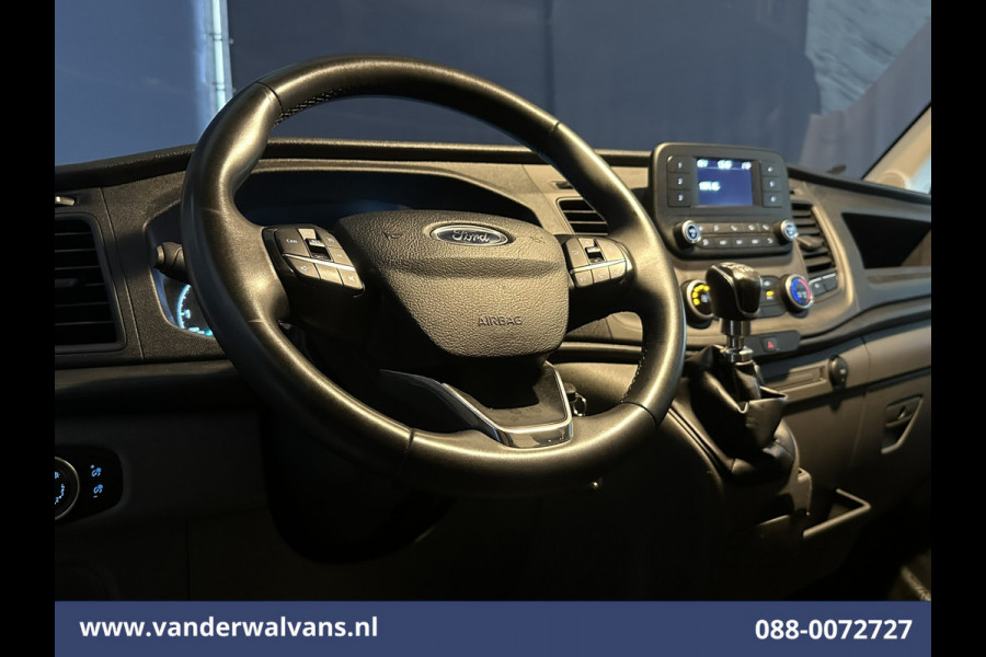 Ford Transit 2.0 TDCI 130pk L4H3 Euro6 Airco | Camera | Cruisecontrol | Verwarmde voorruit | Parkeersensoren, Bijrijdersbank