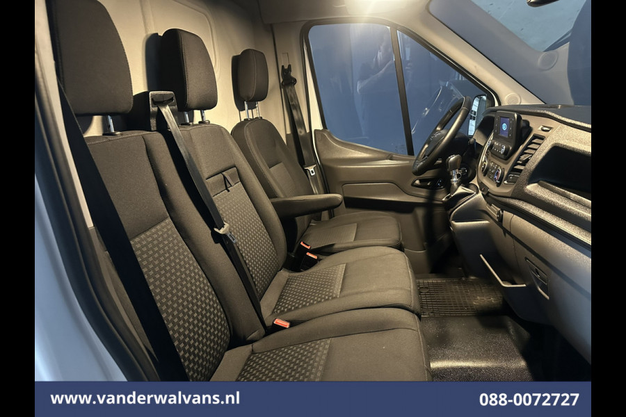 Ford Transit 2.0 TDCI 130pk L4H3 Euro6 Airco | Camera | Cruisecontrol | Verwarmde voorruit | Parkeersensoren, Bijrijdersbank