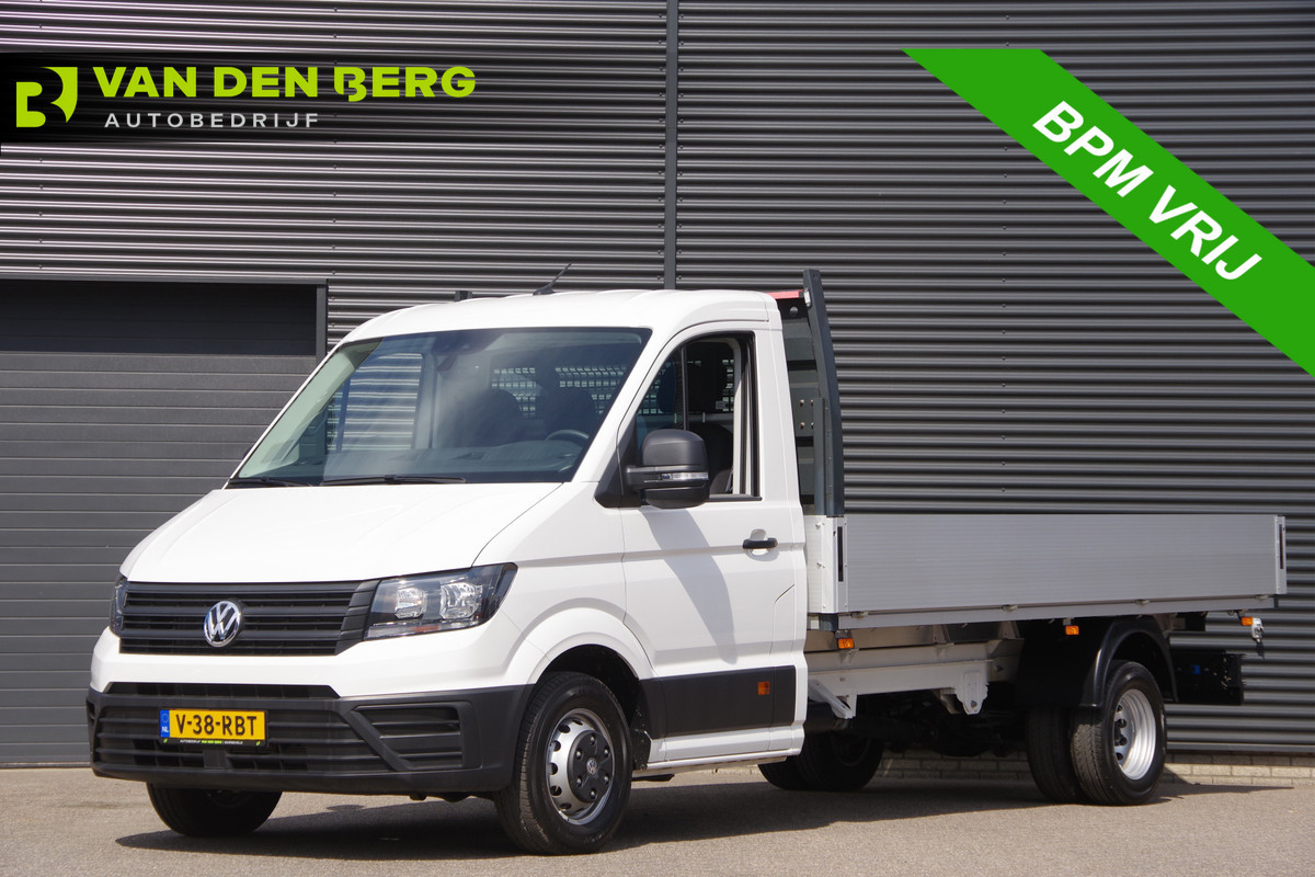 Volkswagen Crafter 50 2.0 TDI L4 DUBBELLUCHT, OPEN LAADBAK N1! 3.5T TREKHAAK, 165PK AUT. NIEUW! CARPLAY, CRUISE, AIRCO, DAB, OPENLAADBAK, PICKUP, P