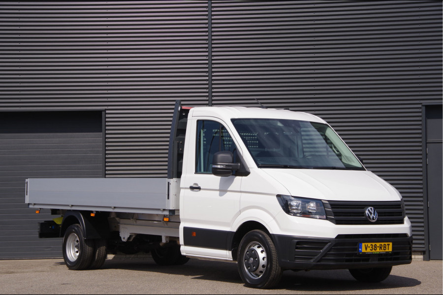 Volkswagen Crafter 50 2.0 TDI L4 DUBBELLUCHT, OPEN LAADBAK N1! 3.5T TREKHAAK, 165PK AUT. NIEUW! CARPLAY, CRUISE, AIRCO, DAB, OPENLAADBAK, PICKUP, P