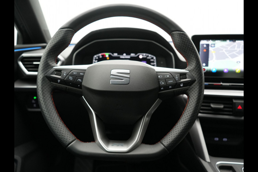 Seat Leon 1.4 TSI eHybrid FR PHEV 204pk Dealer O.H. | Adaptive Cruise | Camera | Alcantara Sportstoelen Memory & Verwarmd | Matrix LED | Adaptive Onderstel | Stuur Verwarmd | Sfeerverlichting | Apple Carplay | Navigatie | DAB | Plug In Hybrid |