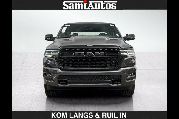 Dodge Ram LIMITED 2027 5.7 V8 HEMI | MAXIMAAL UITGERUST | NIEUWE KLEUR Granite Crystal Pearl met Ebony Red interior seats | DUBBELE CABINE | 5 PERSOONS | DC | Allernieuwste Limited 2027 in nieuwe kleur Granite Crystal Pearl  – volledig uitgerust met alle opties.