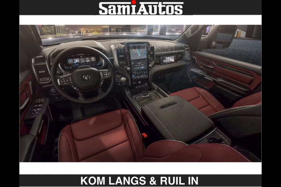 Dodge Ram LIMITED 2027 5.7 V8 HEMI | MAXIMAAL UITGERUST | NIEUWE KLEUR Granite Crystal Pearl met Ebony Red interior seats | DUBBELE CABINE | 5 PERSOONS | DC | Allernieuwste Limited 2027 in nieuwe kleur Granite Crystal Pearl  – volledig uitgerust met alle opties.