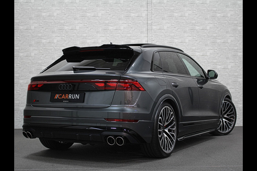 Audi Q8 60e Competition 490pk | 4WS | Massage | Carbon | Ventilatie | Valcona Leder+ Pakket | B&O Sound | 23'' | Alcantara hemel | Head-Up | Soft-Close | Panorama | 2x Memory | Trekhaak | Keyless-Entry | Luchtvering | Nieuw | Fabrieksgarantie.