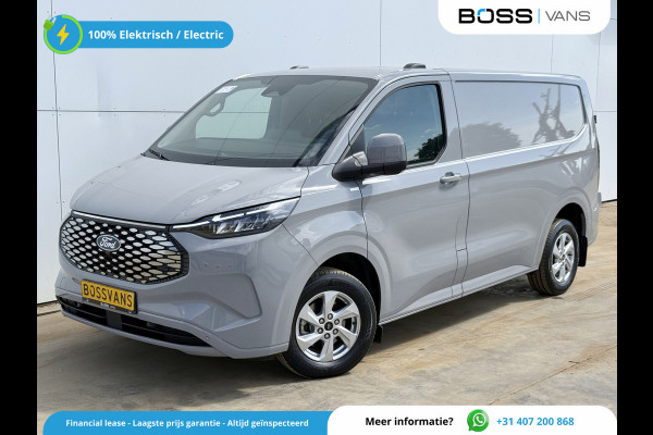 Ford E-Transit Custom 65 kWh 218PK Elektrisch 344km WLTP 2300kg Trekvermogen BEV Snelladen Stoelverwarming LED Cruise Control Camera Carplay Parkeersensoren v+a