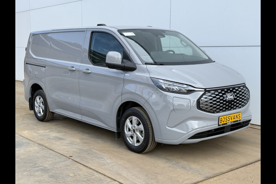 Ford E-Transit Custom 65 kWh 218PK Elektrisch 344km WLTP 2300kg Trekvermogen BEV Snelladen Stoelverwarming LED Cruise Control Camera Carplay Parkeersensoren v+a