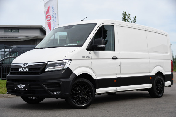 MAN TGE 3.180 35 2.0 L3H2 PB Edition Full Options! Adaptieve Cruise, Camera, Carplay, LED, 177pk, Automaat, Stoelverwarming, Multimedia, Geveerde stoel, Uniek!