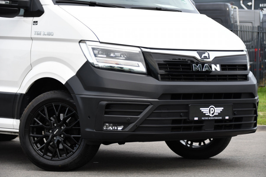 MAN TGE 3.180 35 2.0 L3H2 PB Edition Full Options! Adaptieve Cruise, Camera, Carplay, LED, 177pk, Automaat, Stoelverwarming, Multimedia, Geveerde stoel, Uniek!